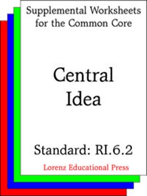 cover image of CCSS RI.6.2 Central Idea